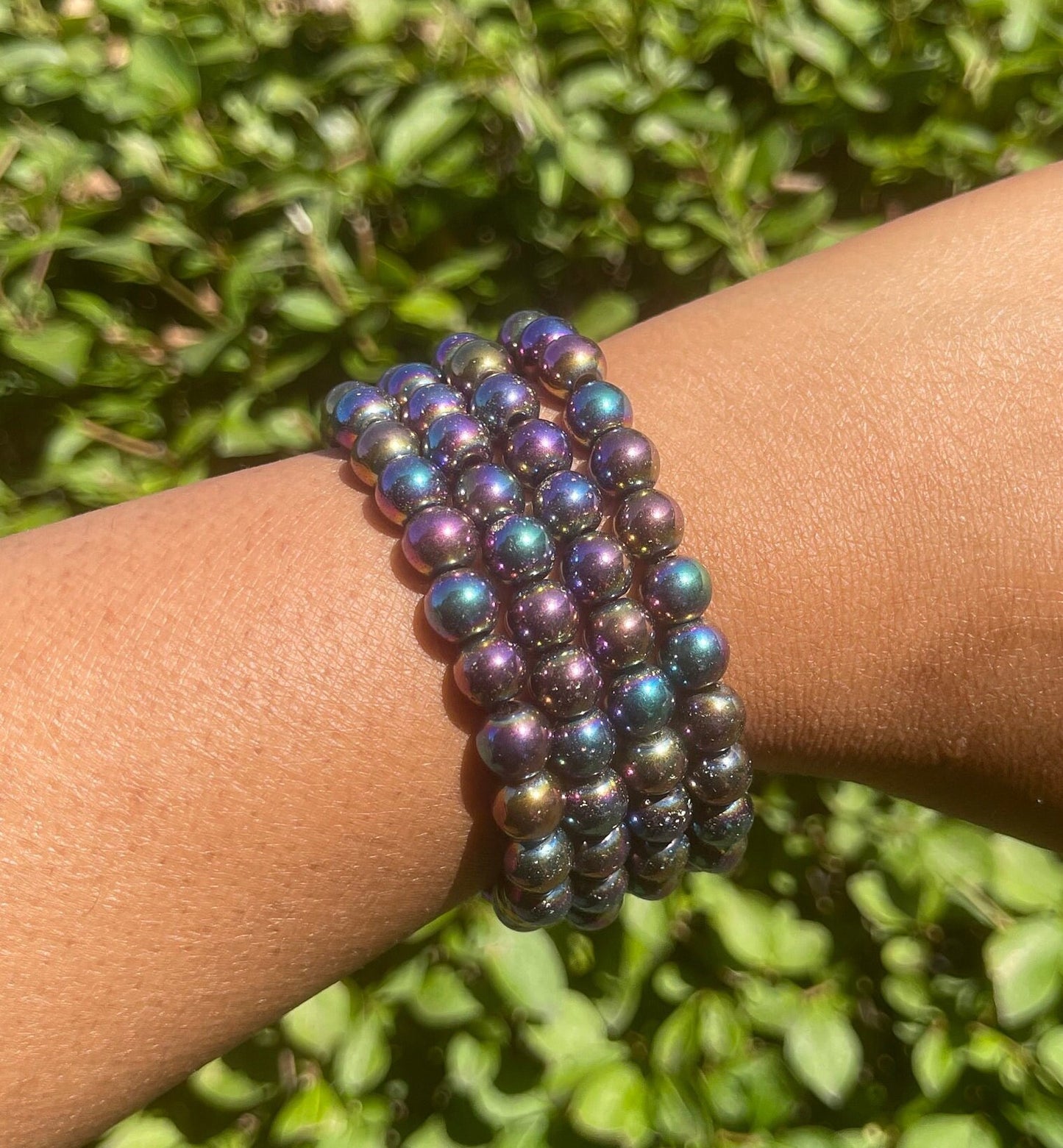 Rainbow Hematite Bracelet