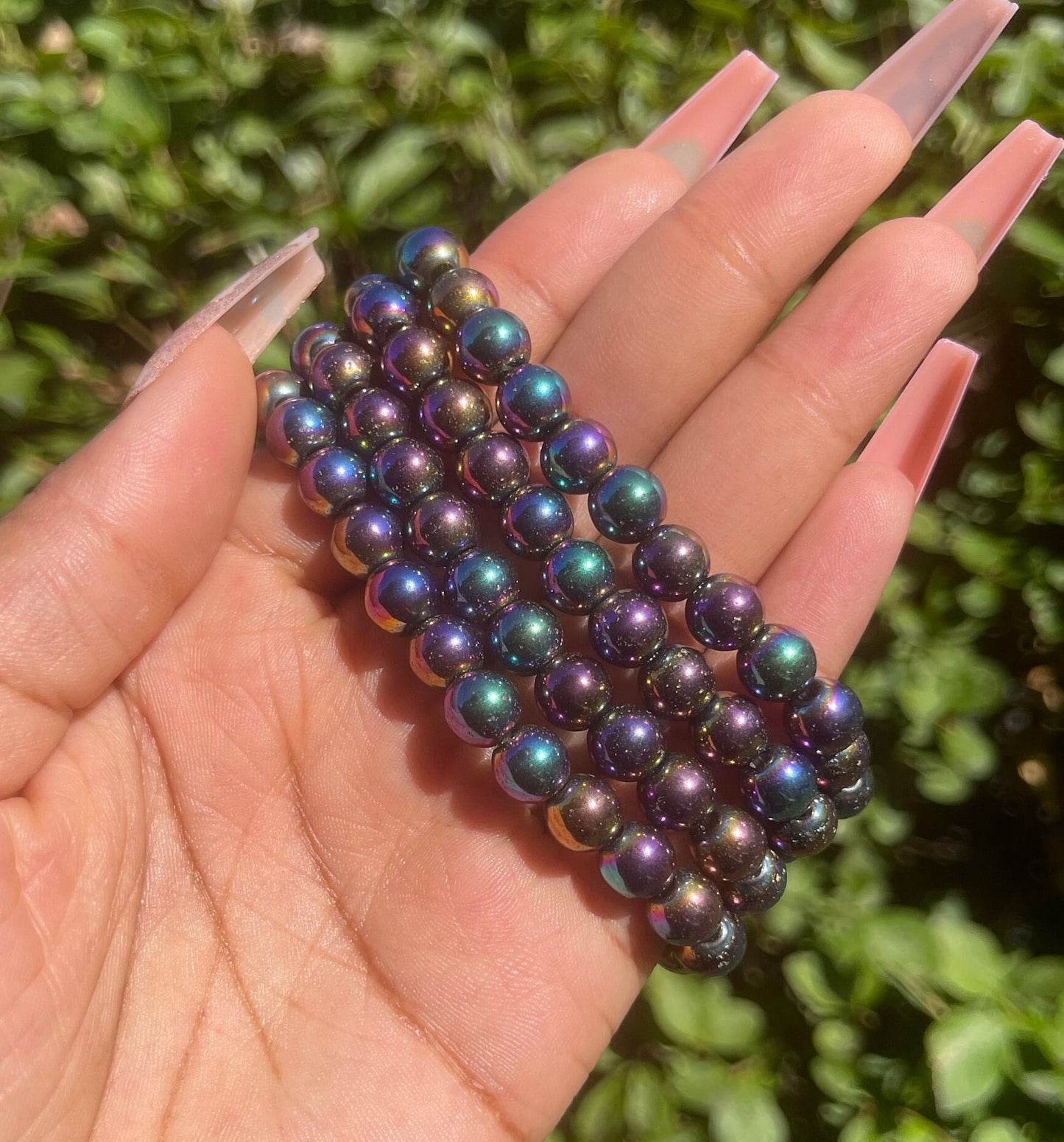 Rainbow Hematite Bracelet