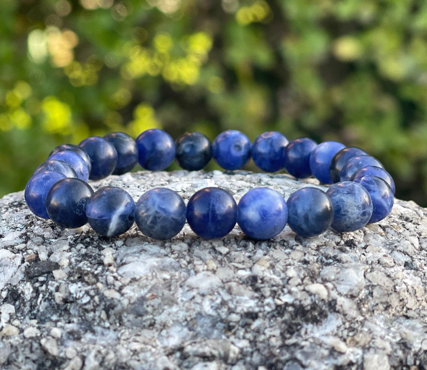 Sodalite Bracelet, Healing Crystals, Chakra Healing Bracelet, Protection Bracelet, Gemstone Bracelet, Gift for him, Unisex, Crystal Bracelet