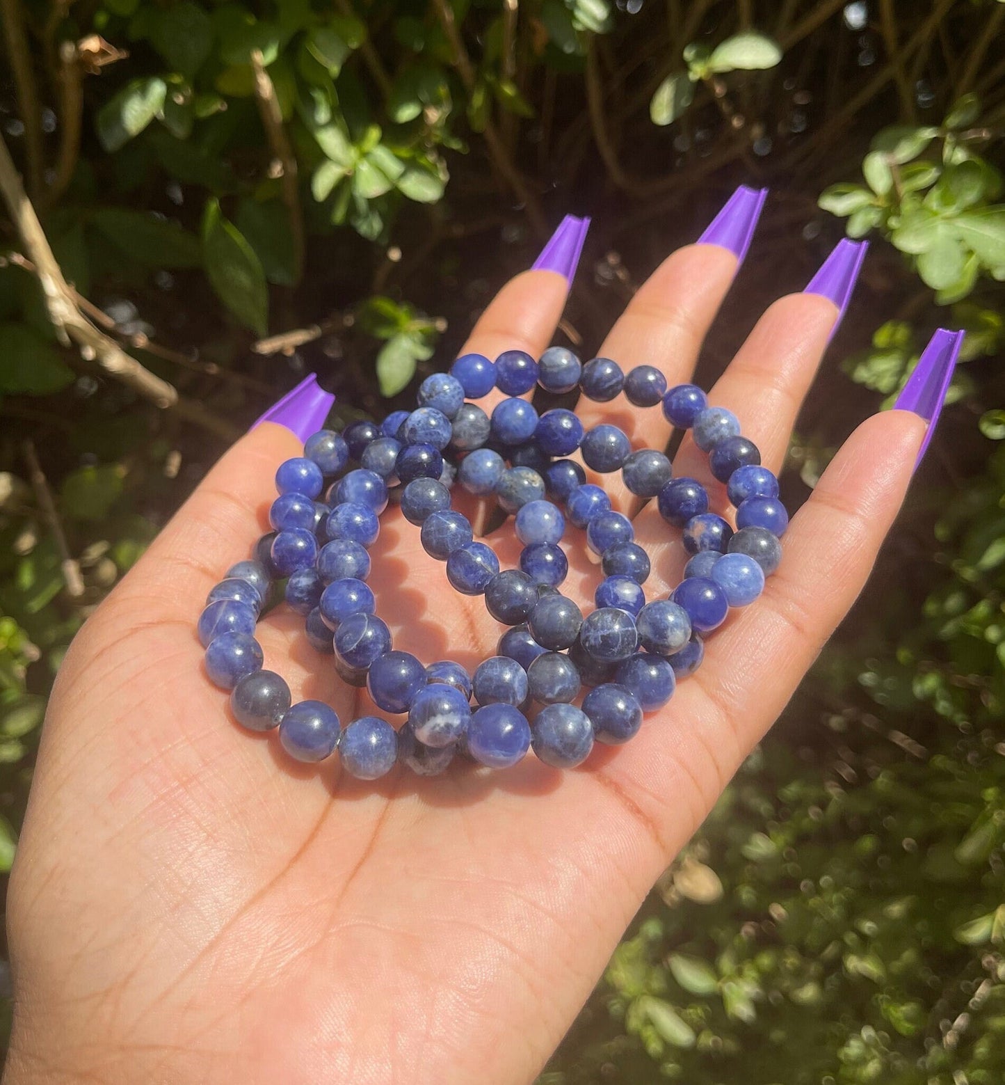 Sodalite Bracelet, Healing Crystals, Chakra Healing Bracelet, Protection Bracelet, Gemstone Bracelet, Gift for him, Unisex, Crystal Bracelet