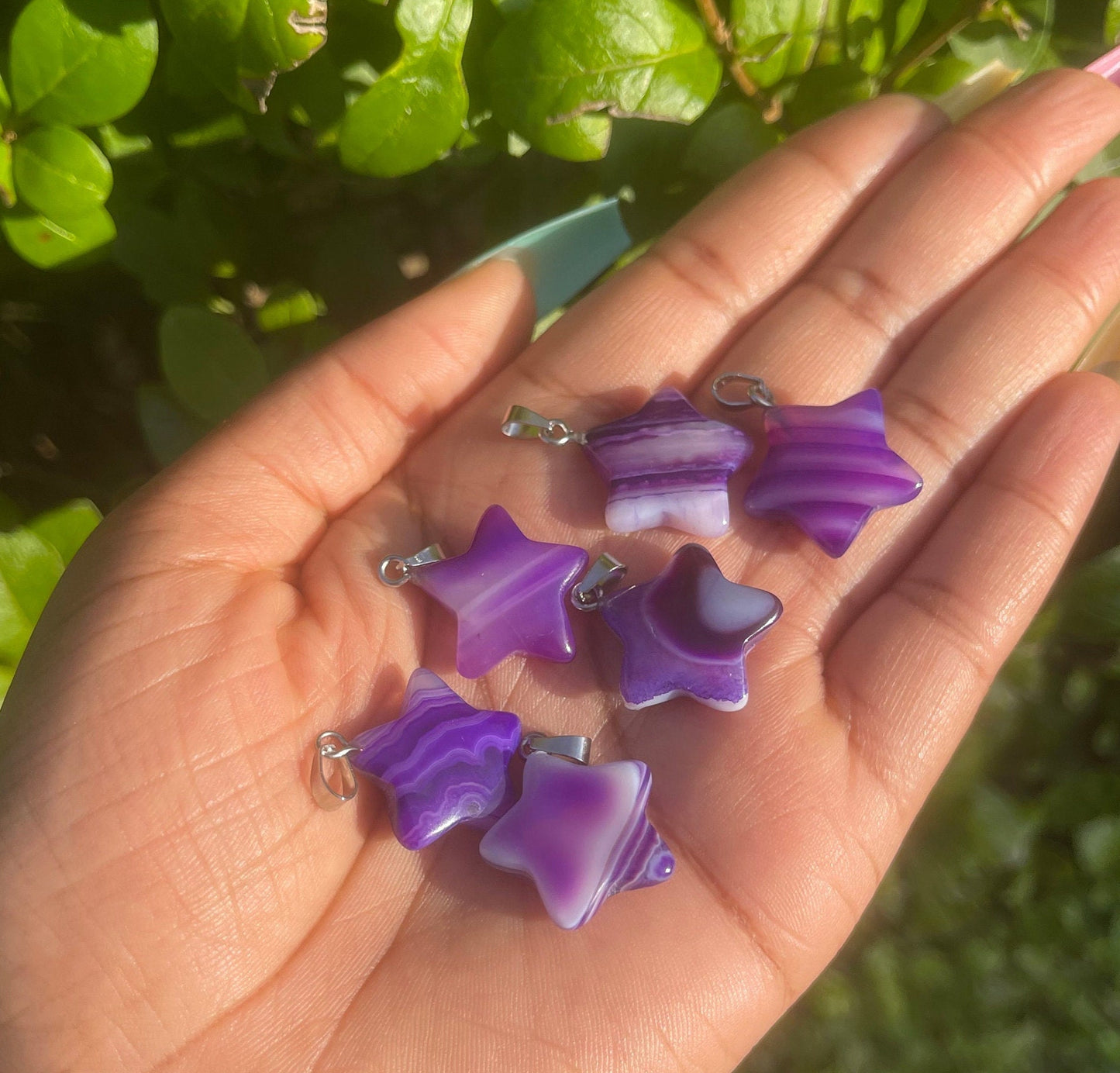 Purple Agate Star Bracelet
