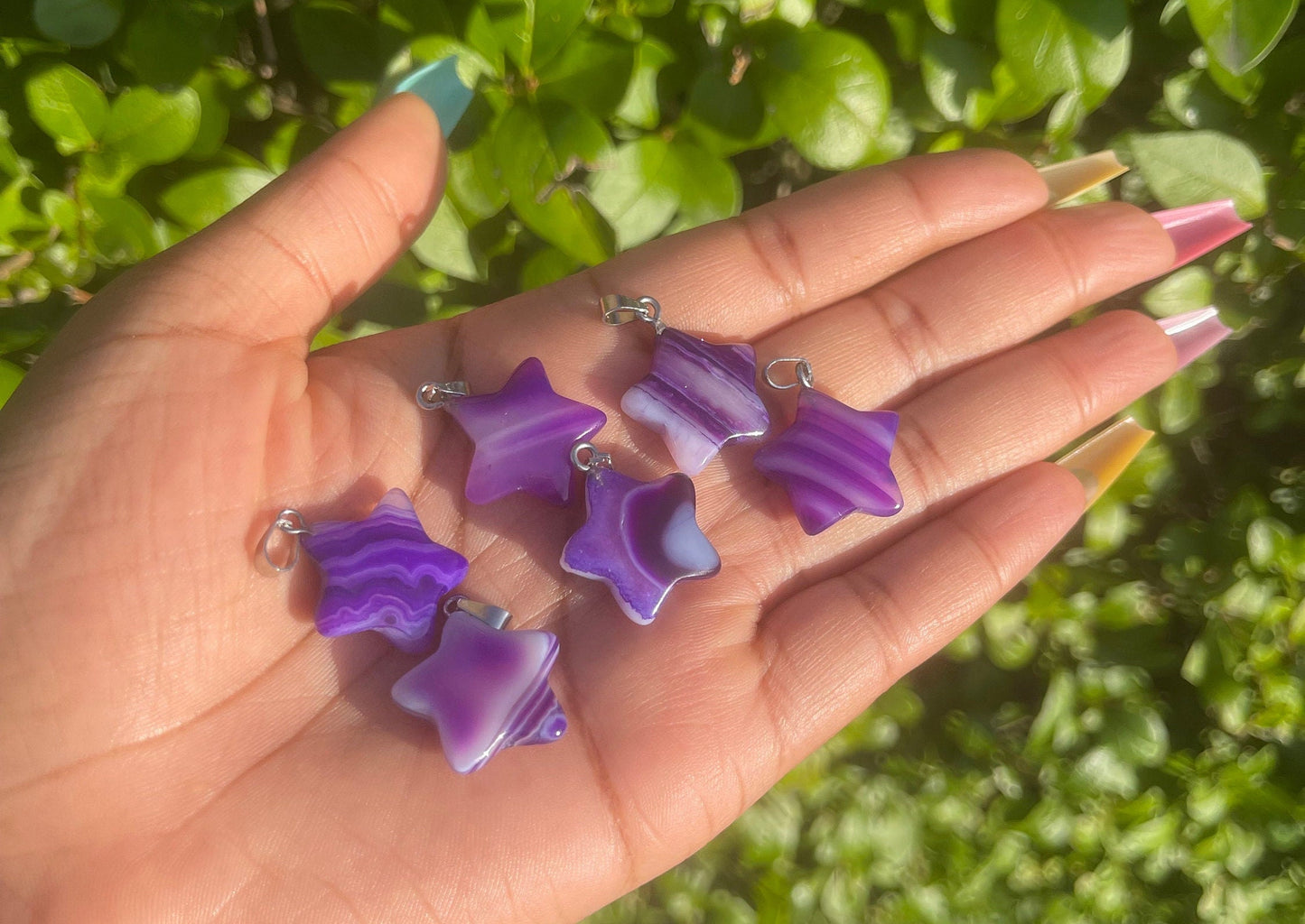 Purple Agate Star Bracelet