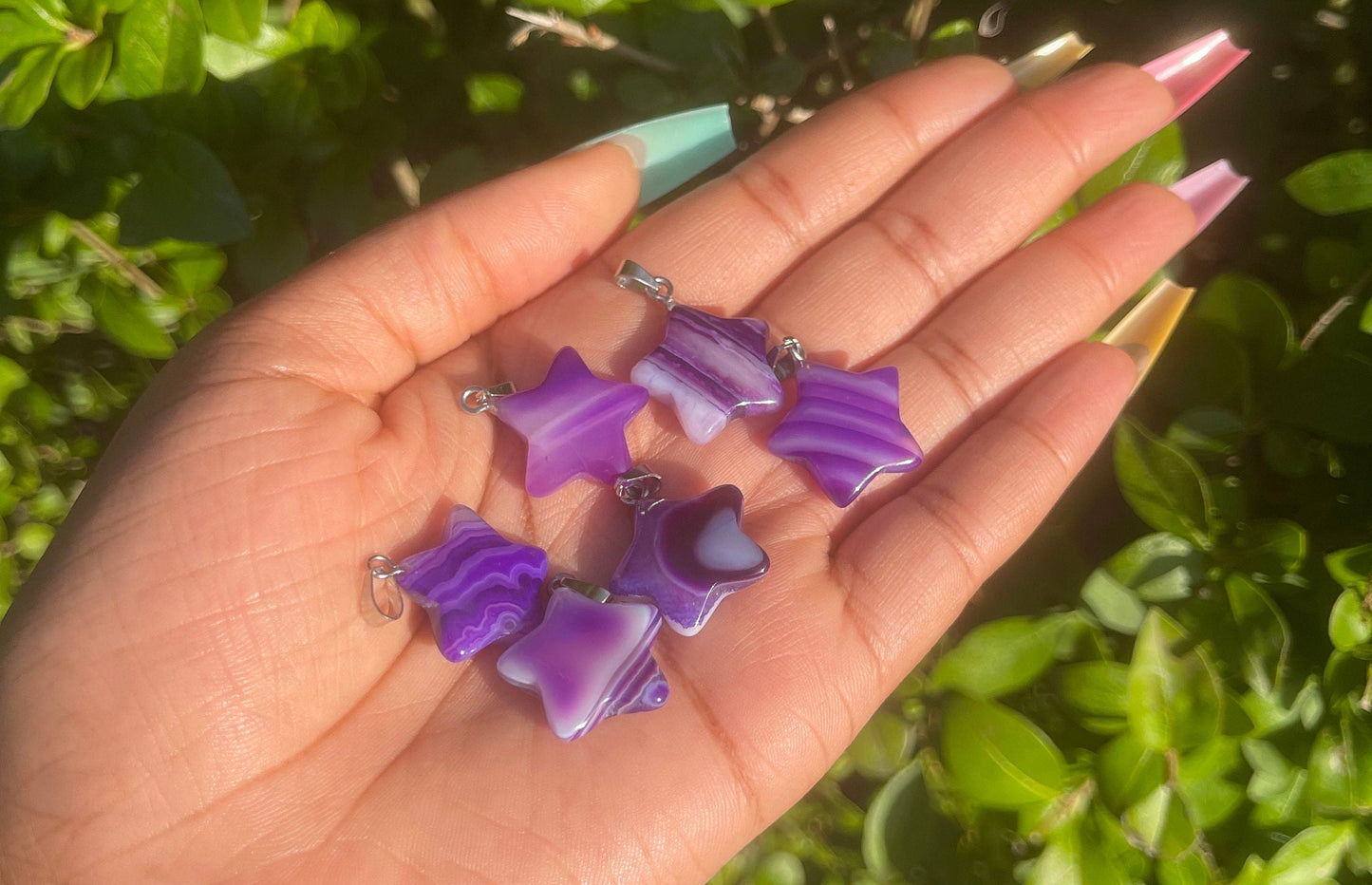 Purple Agate Star Bracelet
