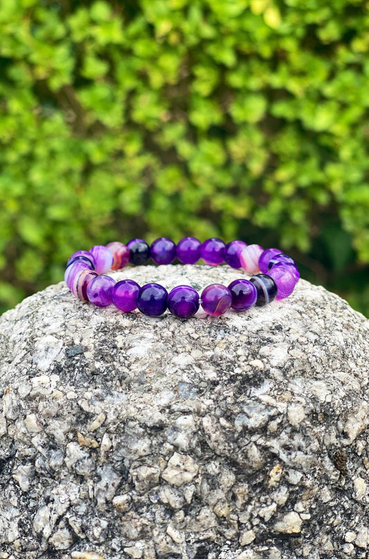 Purple Agate Bracelet